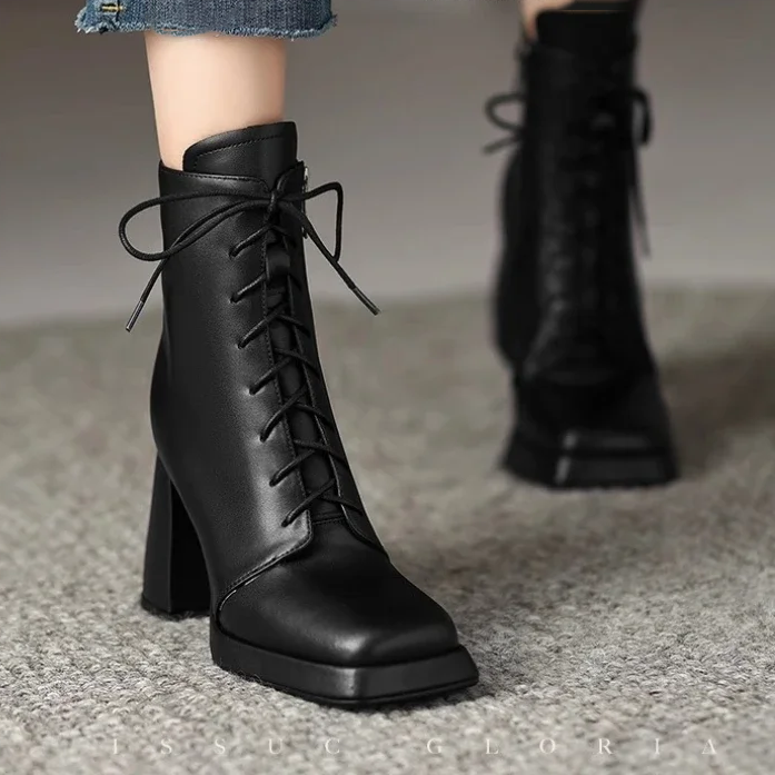 Melissa Lace-Up Ankle Boots