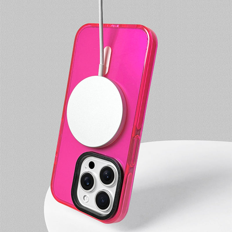 Clear Tinted MagSafe iPhone Case with Soft Bumper and Full Camera Protection