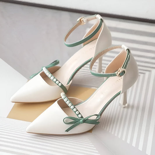 Celestia Bow Strap Heels