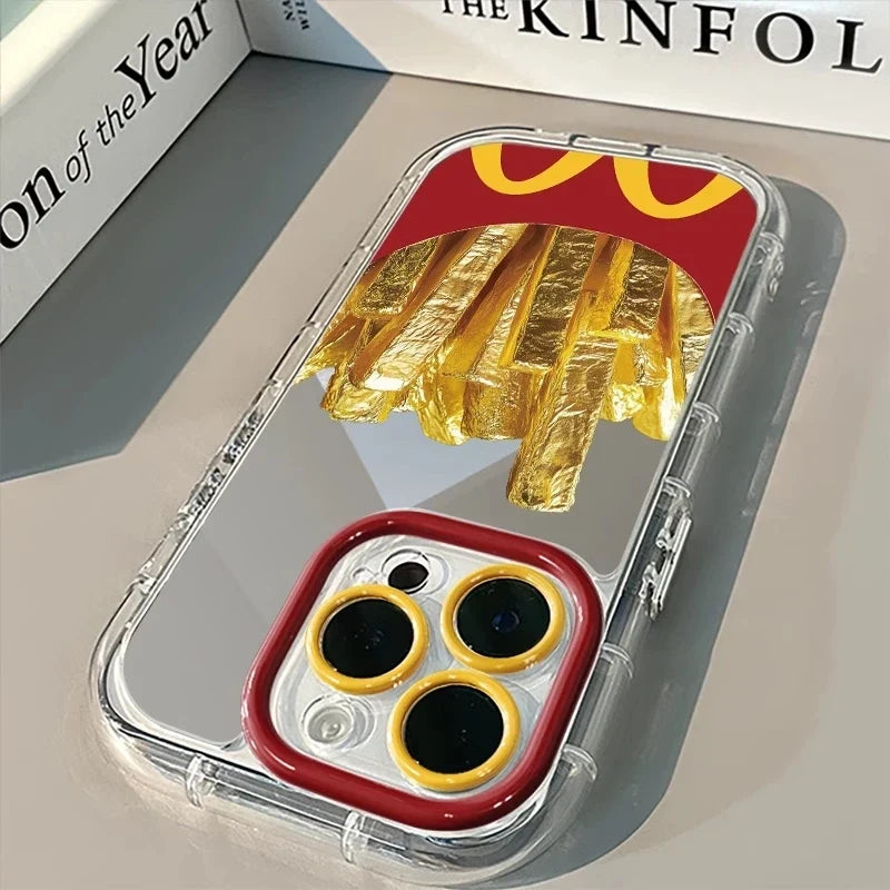 Funny French Fries Mirror iPhone Case