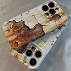 Cracked Paint iPhone Case with Raised Camera Frame and Full Edge Coverage