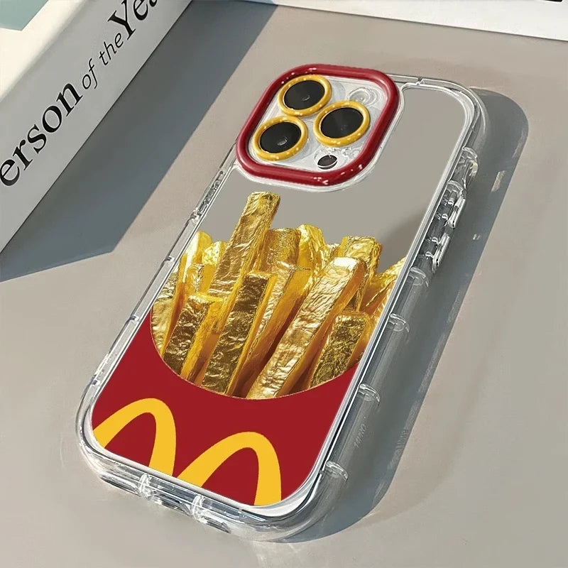 Funny French Fries Mirror iPhone Case