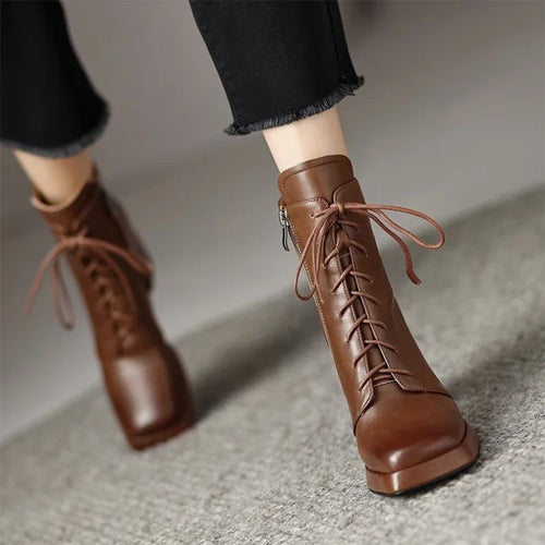 Melissa Lace-Up Ankle Boots