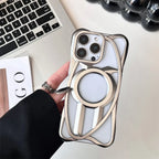 Transparent Geometric Ring iPhone Case Shockproof Slim Protective Cover