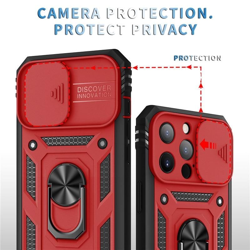 Rugged iPhone Case with Sliding Camera Cover