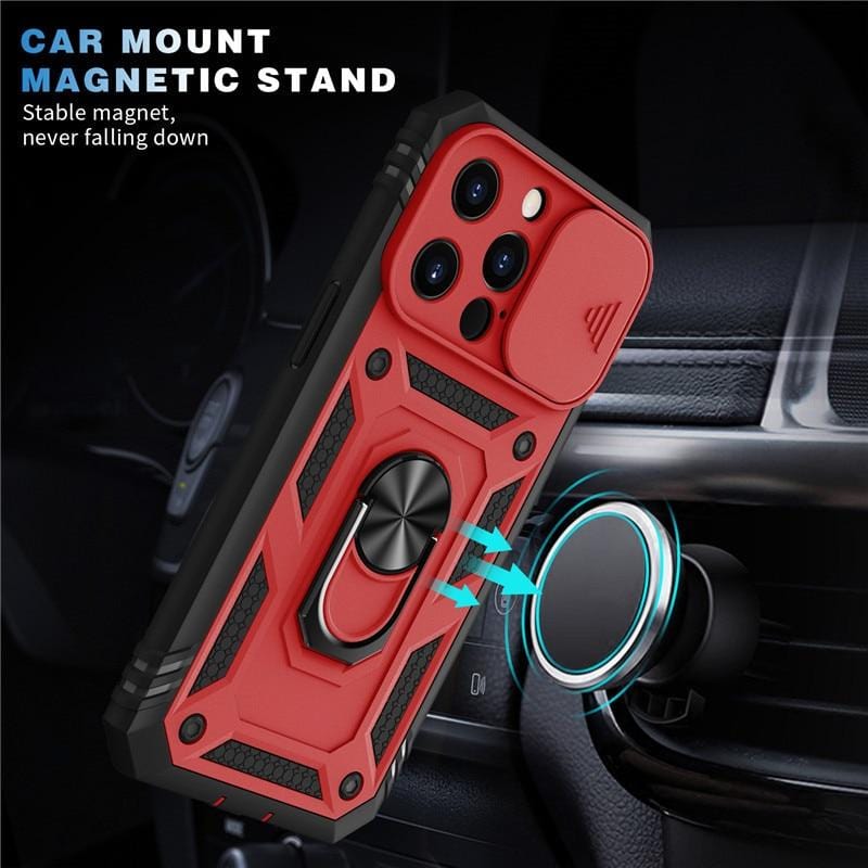Rugged iPhone Case with Sliding Camera Cover