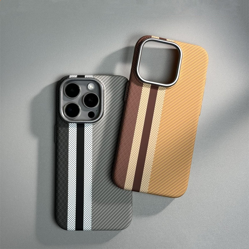 Carbon Fiber Texture MagSafe iPhone Case