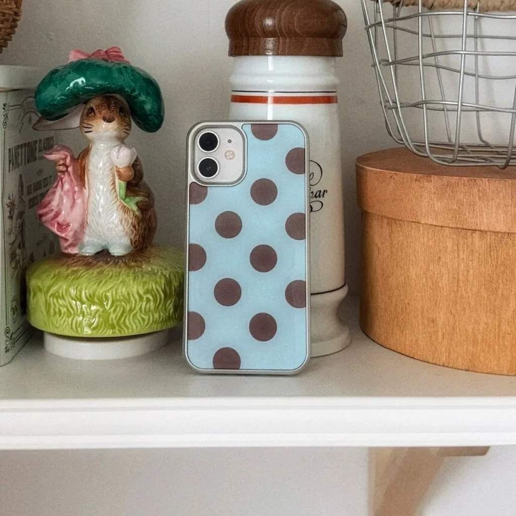 Big Polka Dot Metal iPhone Case