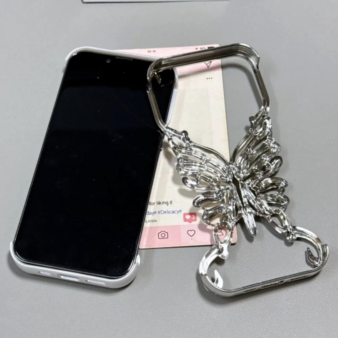 Butterfly Metal Bumper iPhone Case