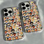 Cute Emoji Pattern iPhone Case
