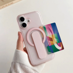 Translucent MagSafe iPhone Case With Grip Stand