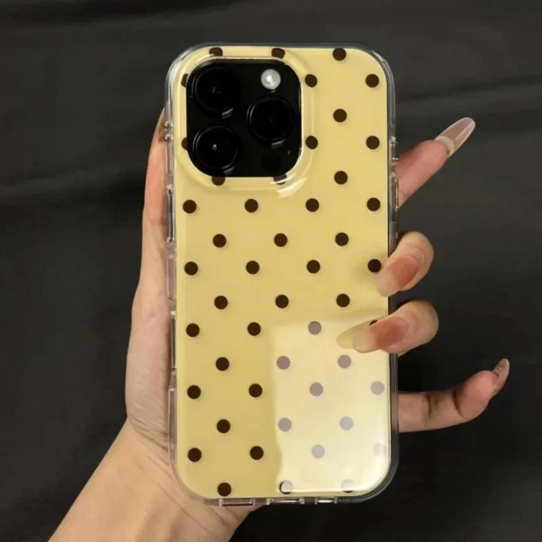 Retro Polka Dot iPhone Case Shockproof