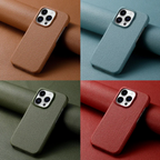 Leather Texture iPhone Case Soft Touch Anti Scratch Protective Cover