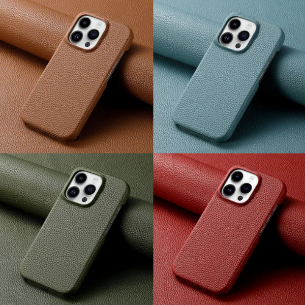 Leather Texture iPhone Case Soft Touch Anti Scratch Protective Cover