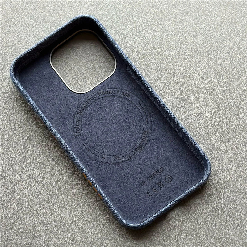 Washed Denim Texture Slim iPhone Case