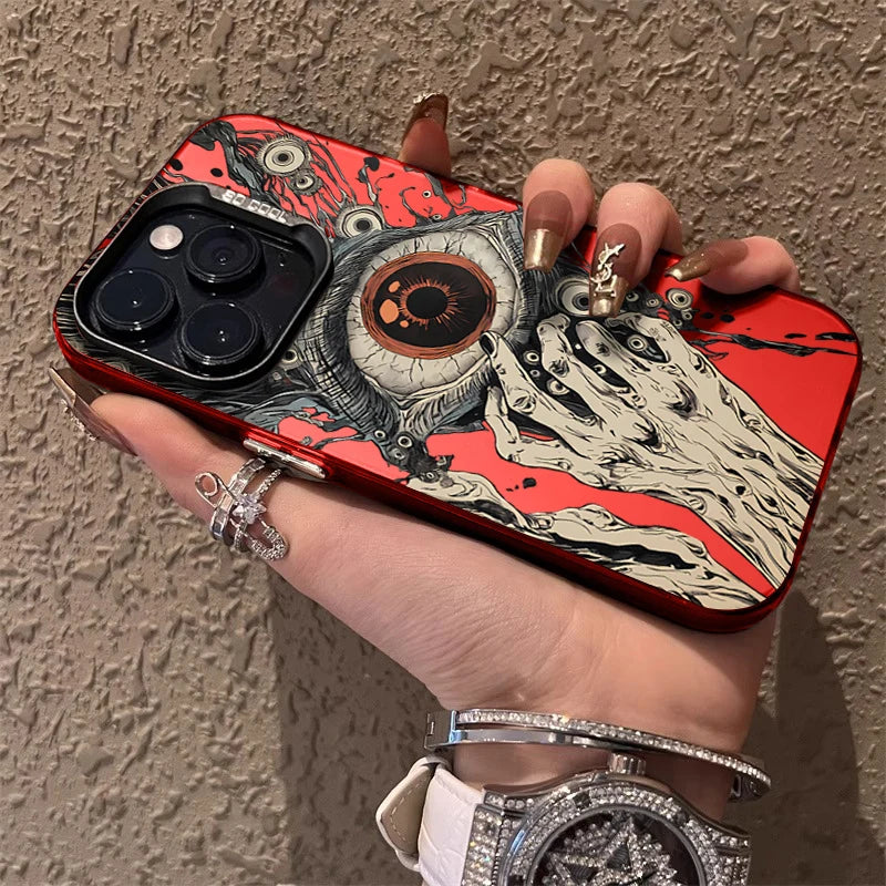 Horror Art Glossy iPhone Case