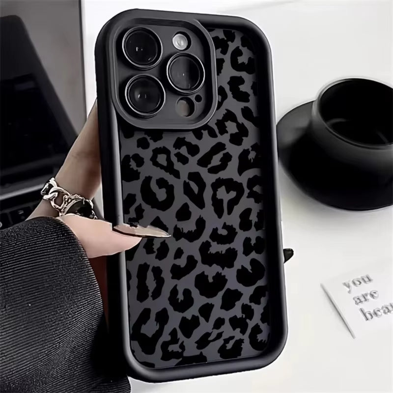 Leopard Print Soft Bumper iPhone Case