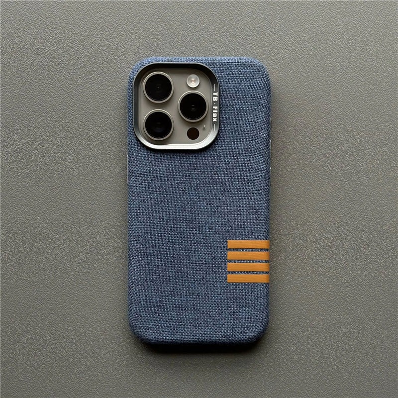 Washed Denim Texture Slim iPhone Case