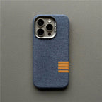Washed Denim Texture Slim iPhone Case