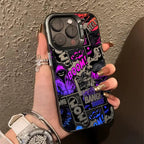 Comic Book Graffiti Glossy iPhone Case
