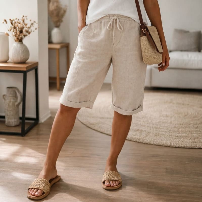 Malin Drawstring Bermuda Shorts_1