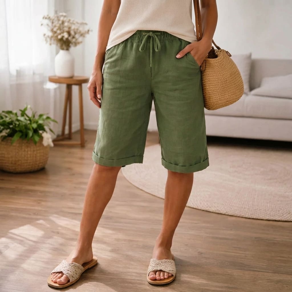 Malin Drawstring Bermuda Shorts_4