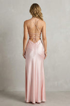 Hikari Satin High Slit Maxi Dress_4