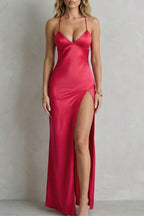 Hikari Satin High Slit Maxi Dress_9