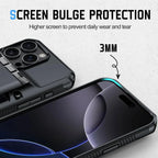 Rugged Sliding Card Holder Wallet iPhone Case