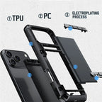 Rugged Sliding Card Holder Wallet iPhone Case