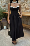 Delphine Ruffled Corset Midi Dress_1