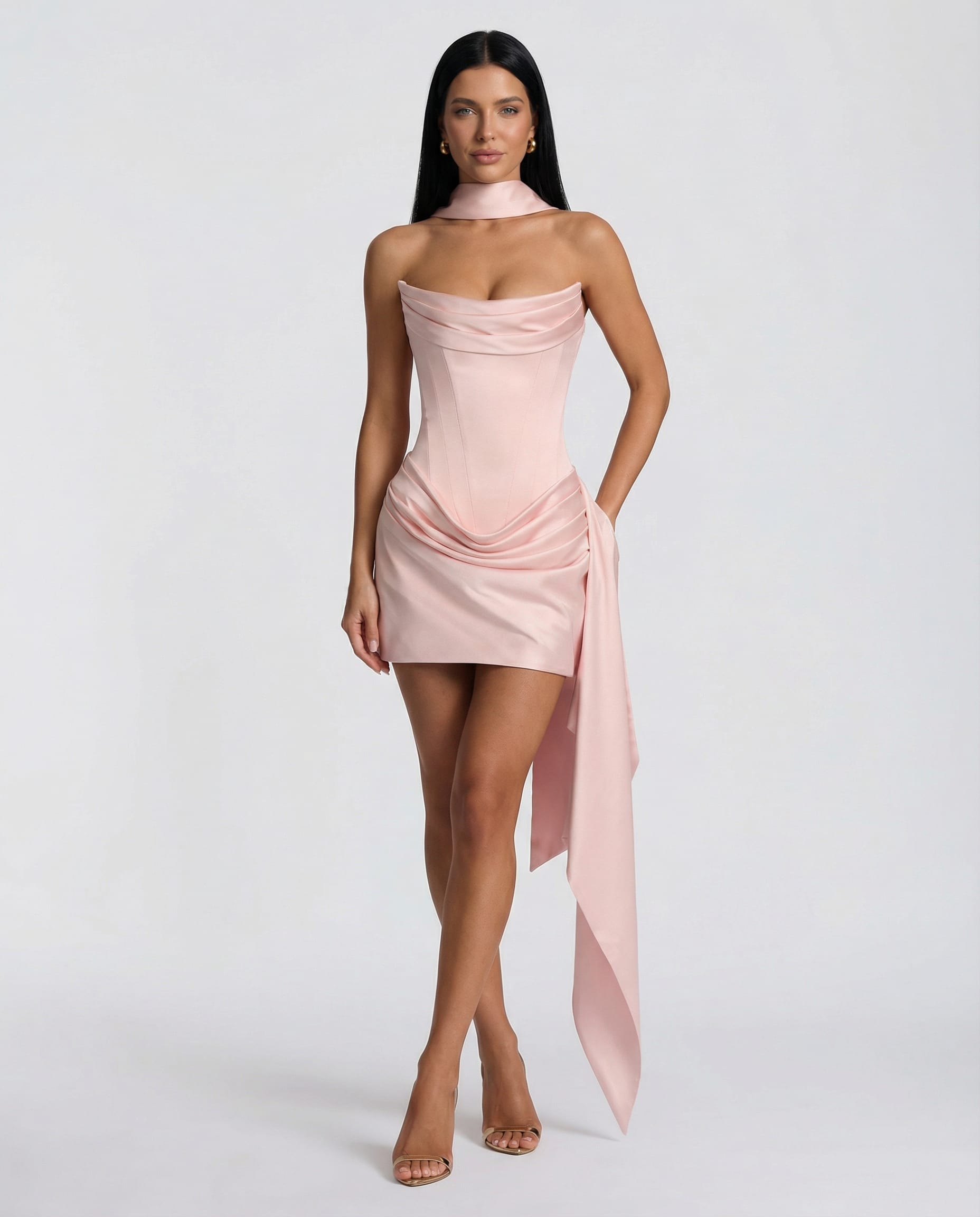 Camila Satin Corset Mini Dress_12
