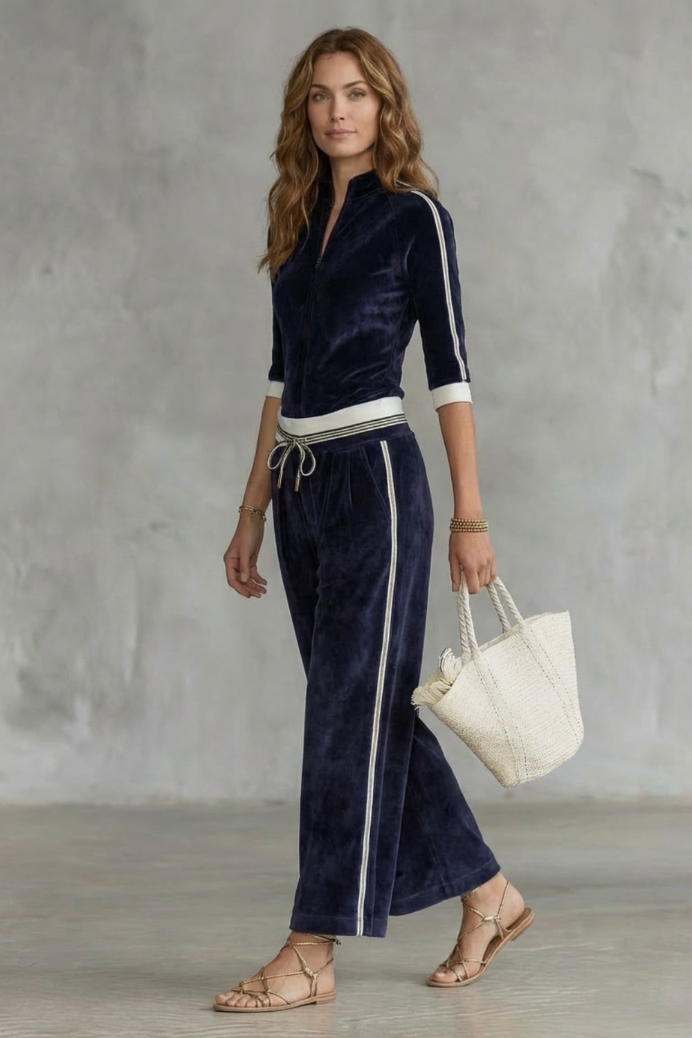 Alessandra Velour Wide Leg Two Piece Set_3