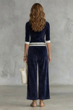 Alessandra Velour Wide Leg Two Piece Set_4