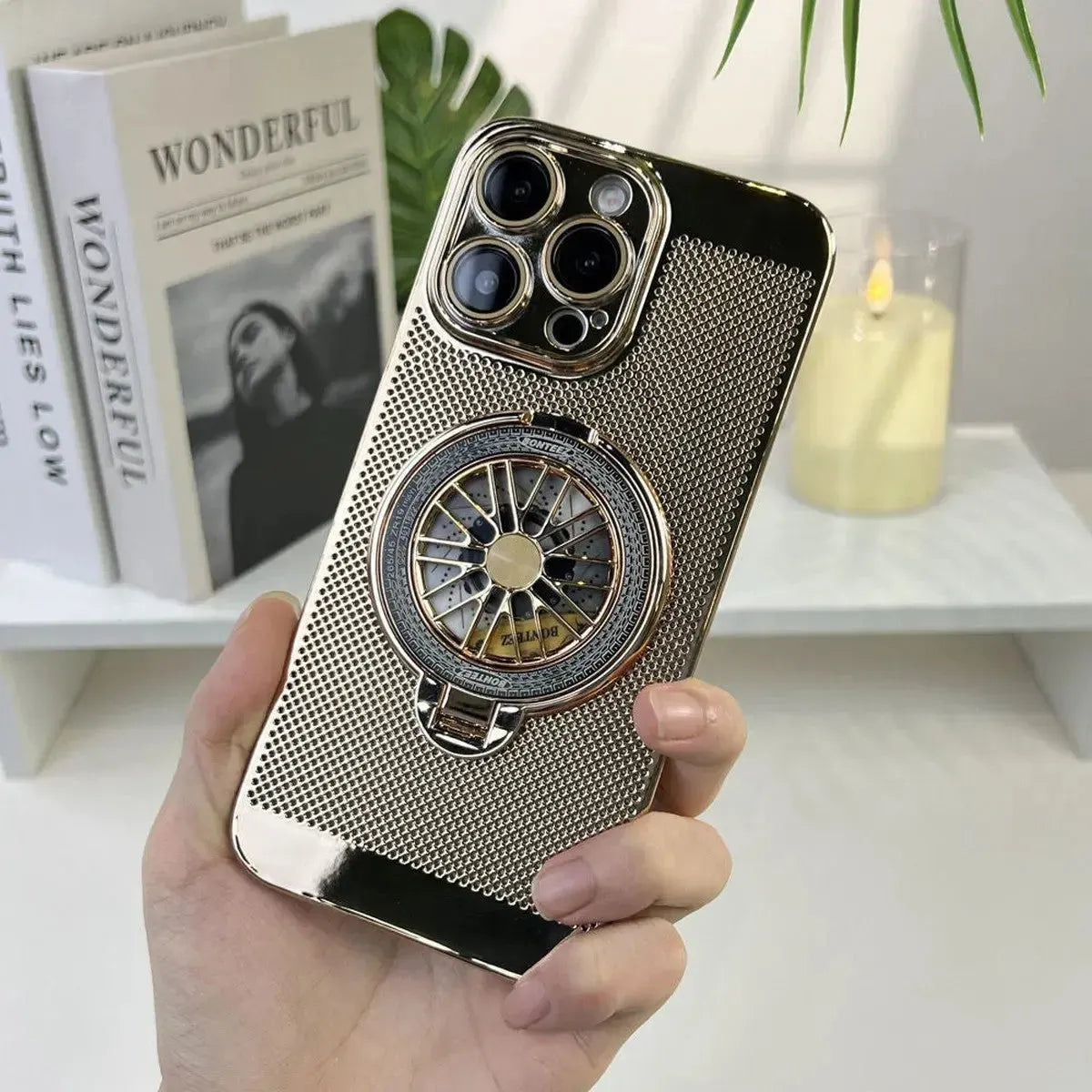 Heat Dissipation MagSafe iPhone Case with Rotating Kickstand