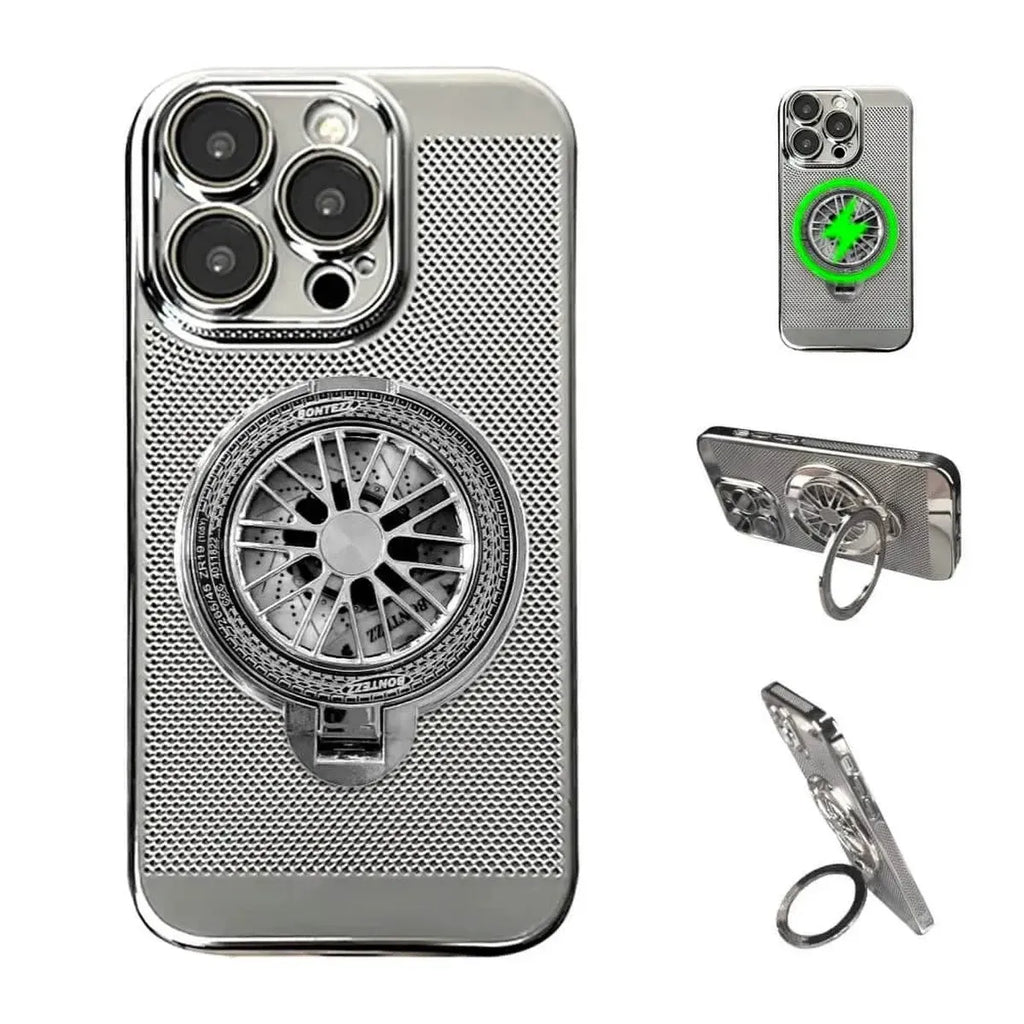 Heat Dissipation MagSafe iPhone Case with Rotating Kickstand