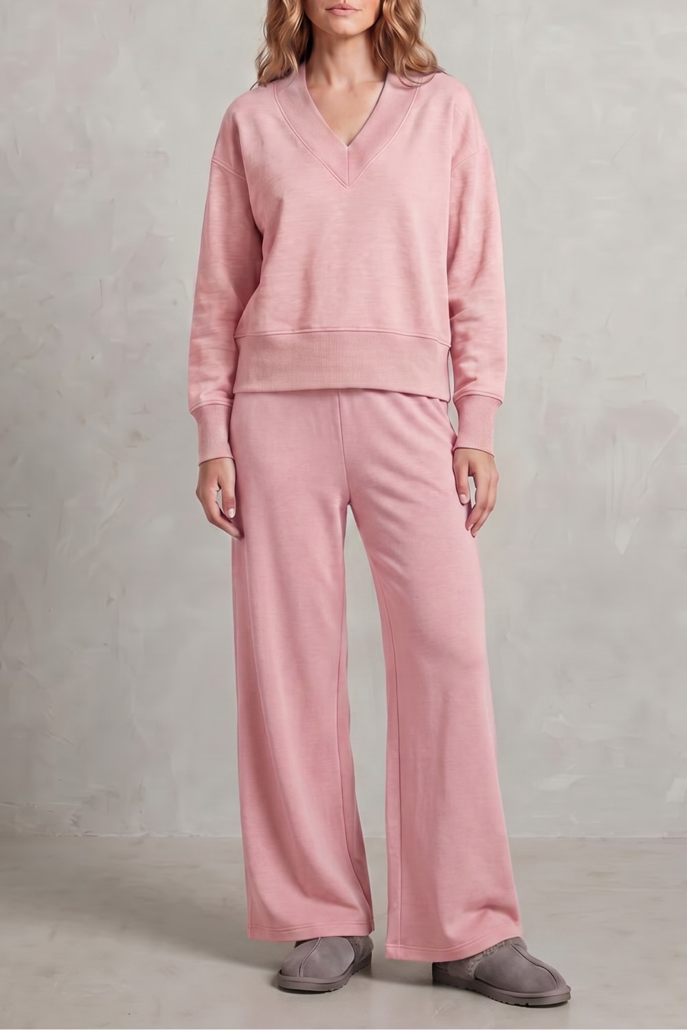Benedetta Brushed Wide Leg Lounge Set_13