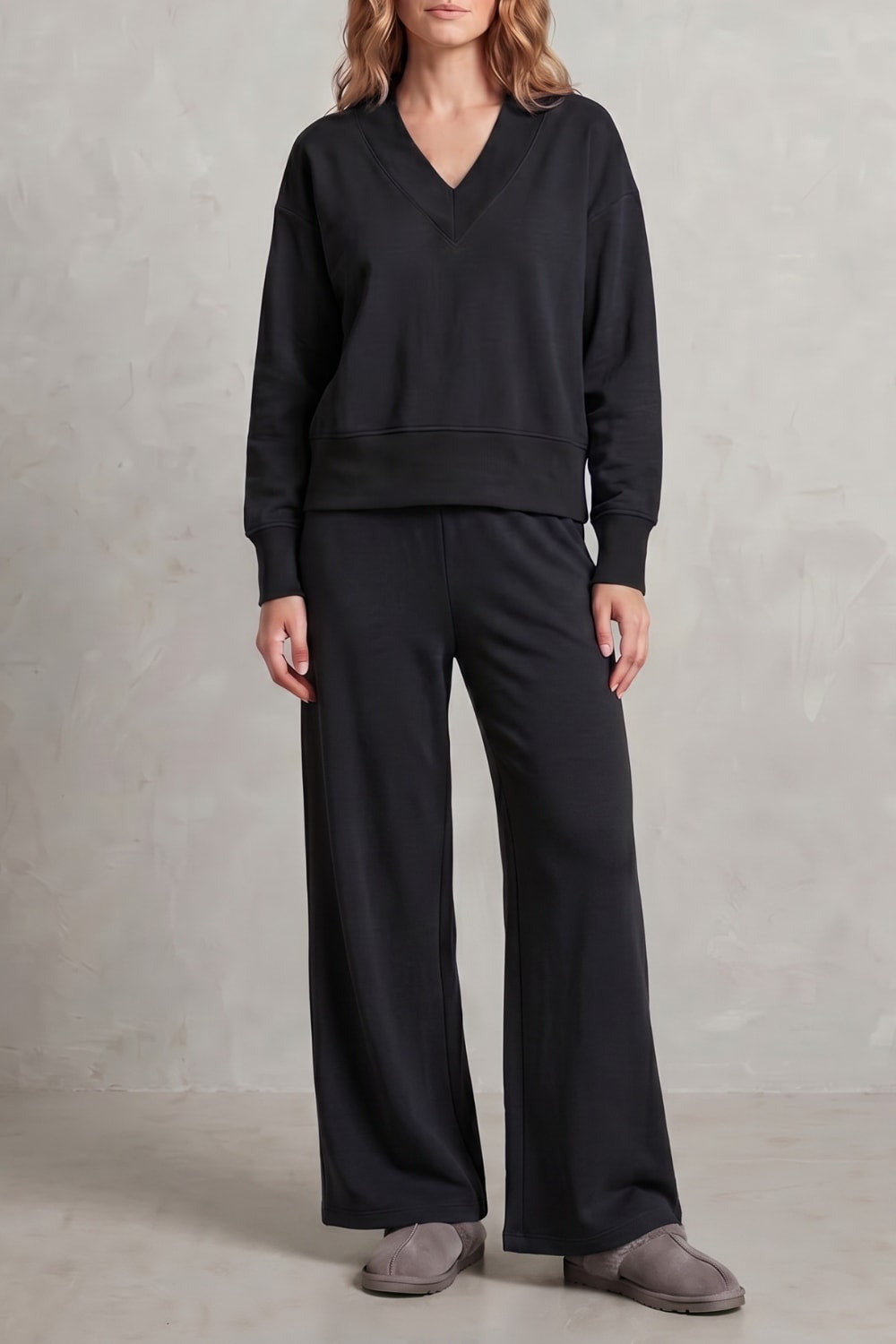 Benedetta Brushed Wide Leg Lounge Set_7