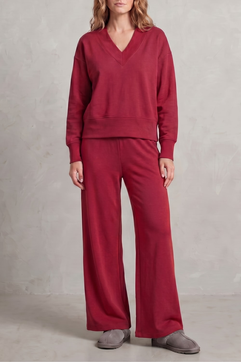 Benedetta Brushed Wide Leg Lounge Set_9