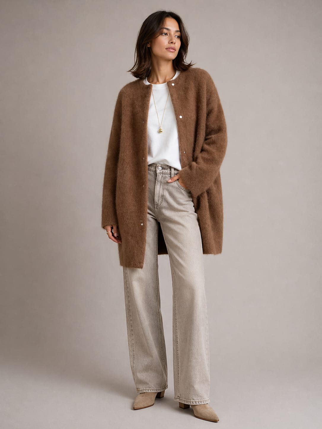 Elisa Longline Brushed Knit Cardigan_4
