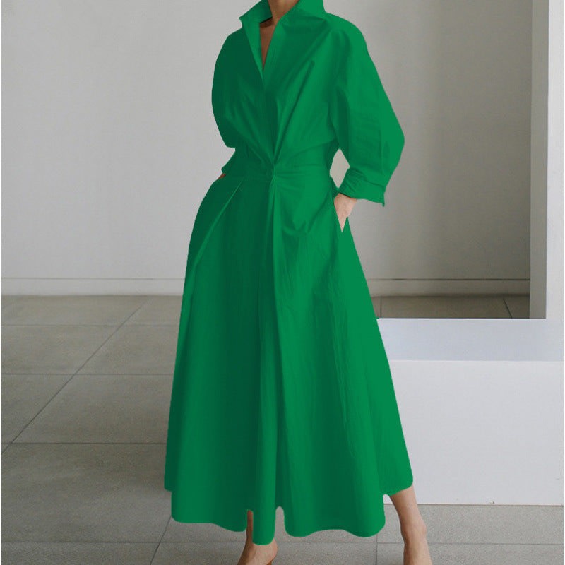 Jamila Button Front Maxi Shirt Dress_3