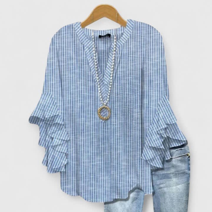 Aitana Floral Ruffle Sleeve Blouse_3