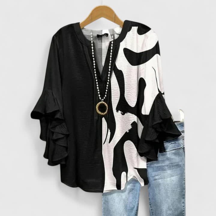 Aitana Floral Ruffle Sleeve Blouse_5