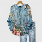 Aitana Floral Ruffle Sleeve Blouse_6