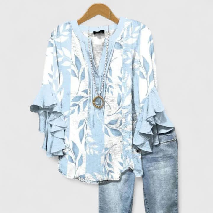 Aitana Floral Ruffle Sleeve Blouse_7