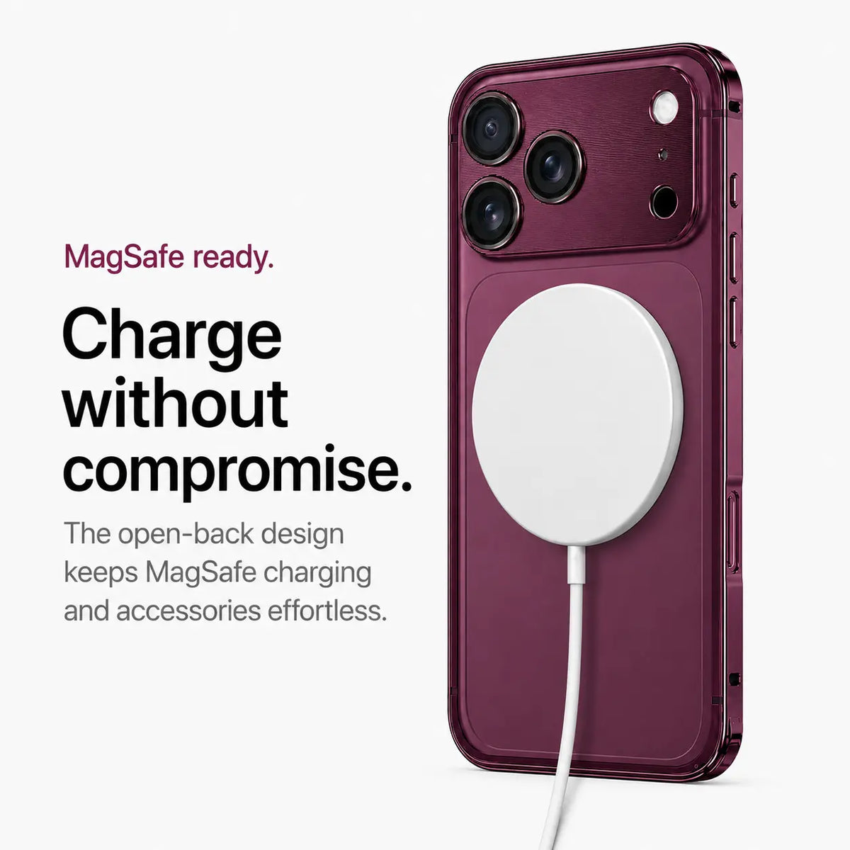 Open Back Phone Case with Corner Bumpers