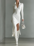 Lara Slim Fit Ribbed Midi Dress_1