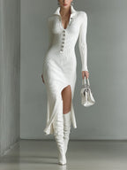 Lara Slim Fit Ribbed Midi Dress_1