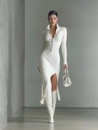 Lara Slim Fit Ribbed Midi Dress_2