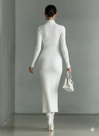 Lara Slim Fit Ribbed Midi Dress_6